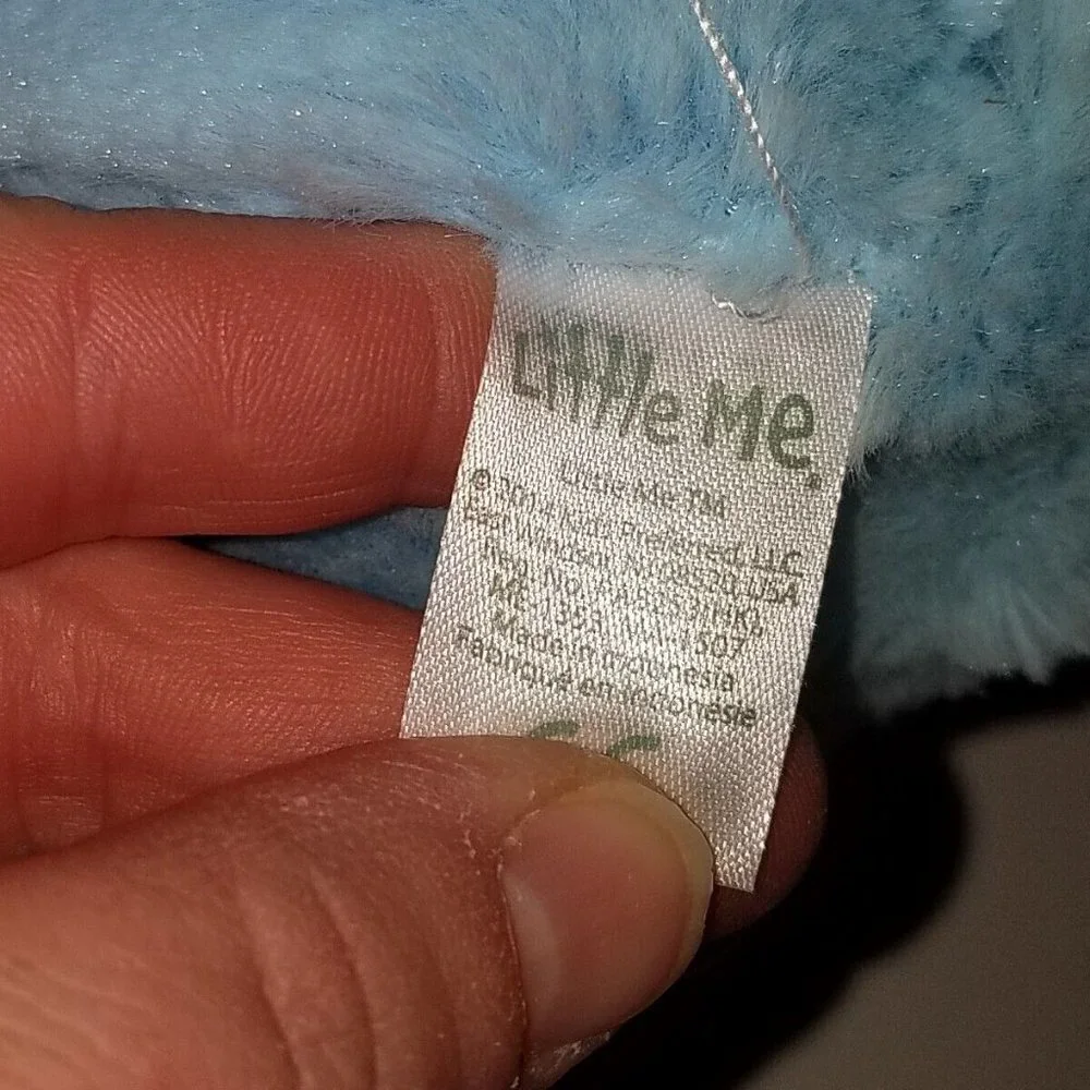 Little Me Blue Puppy Dog Plush Lovey Baby Toy 7